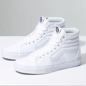 WHITE HIGH TOP VANS!